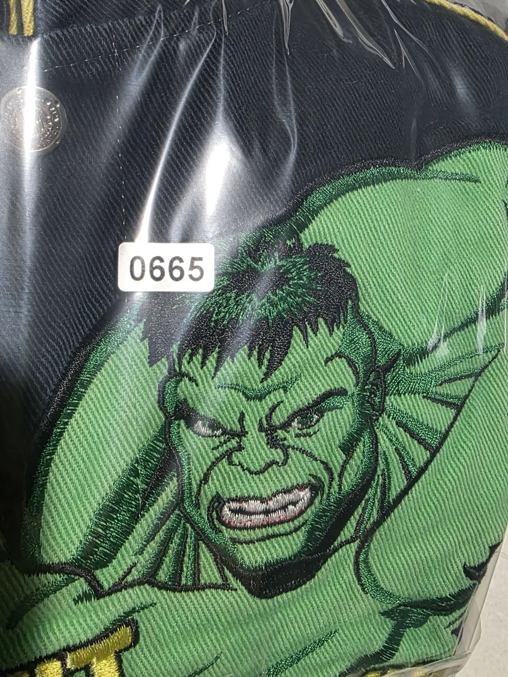Y2K JH Design Marvel Hulk Nascar Embroidered Racing Jacket Youth Size S 5/6